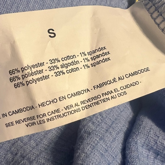 Crinkle Short Sleeve Midi Dress NWT Jessica Simpson Blue Women’s Size Small - Picture 5 of 7